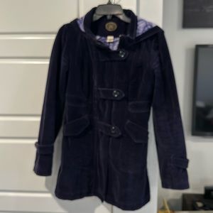 Anthropologie Idra Velvet/cordaroy Double Breasted Coat Sz 6